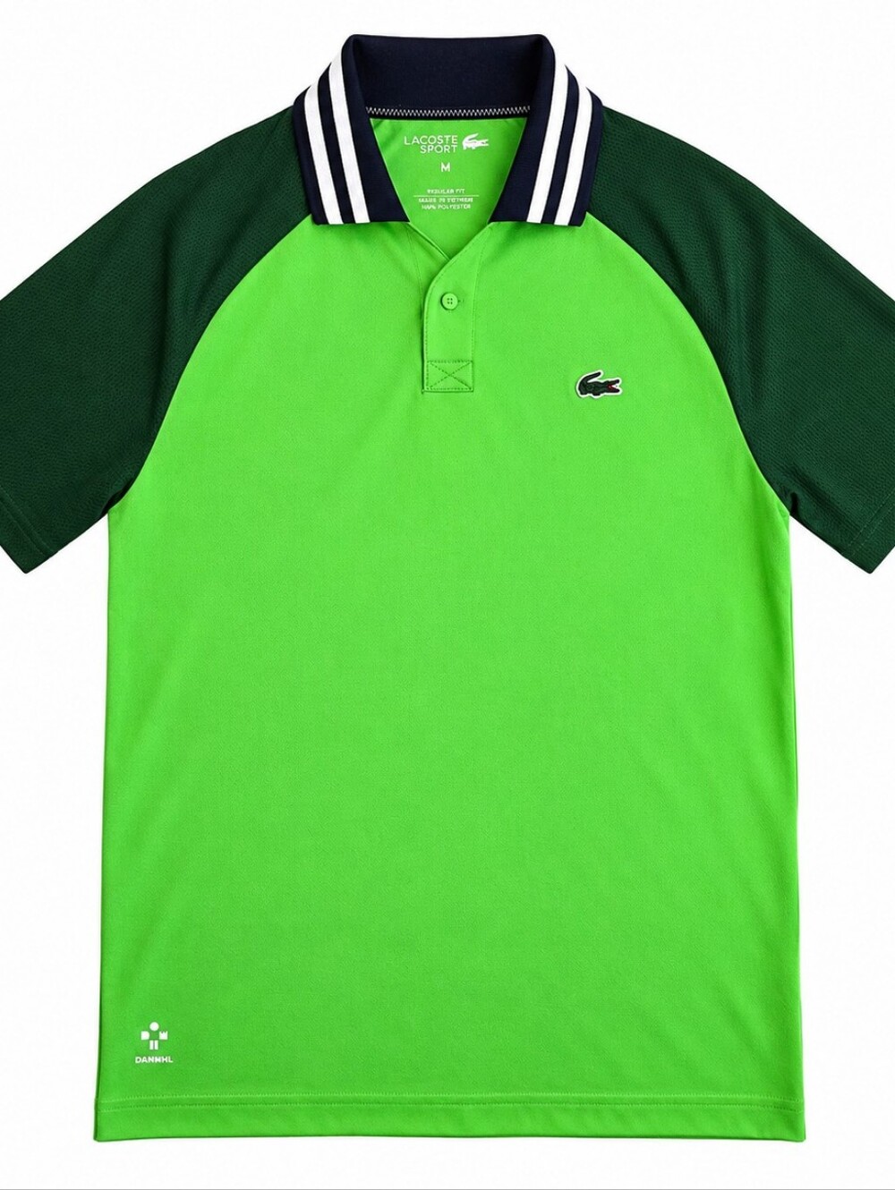 Lacoste x Daniil Medvedev Slim Fit Green Seamless On Court Tennis Polo Size Med